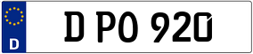 Trailer License Plate